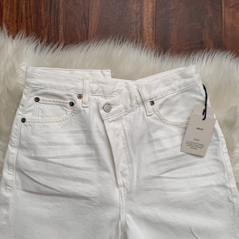 NWT Agolde Criss Cross Jean Short in Element Size 26 - Picture 4 of 10